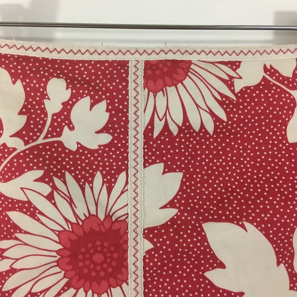 Red floral vintage Anne Taylor loft pretty skirt! - Picture 2 of 7